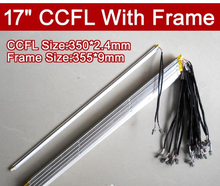 4 un 17 polegadas lâmpadas duplas ccfl com quadro, lcd monitor de luz de fundo com caixa, ccfl com tampa, ccfl: 350mm, estrutura: 355mm x 9mm 2024 - compre barato