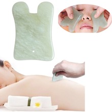 Corpo facial anti-rugas massagem placa natural jade pedra ferramenta de massagem saúde jade guasha tradicionais acupontos 2024 - compre barato