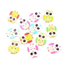 LF 50Pcs Mixed Owls Wooden Sewing Buttons For Clothes Needlework Scrapbooking Crafts Decorative Diy Accessories 2024 - buy cheap