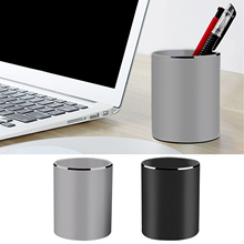 Round Aluminium Alloy Pencil Holder Pot Desktop Stationery Storage Organizer Cup Container for Pencil Pen Makeup Brushes Ruler 2024 - buy cheap