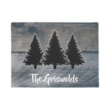Rustic Grey Wood Pine Trees Family Doormat Home Decoration Entry Non-slip Door Mat Rubber Washable Floor Home Rug Carpet 2024 - buy cheap