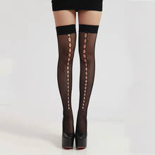 Women Sexy Stockings black fishnet Long Over Knee Stocking Lace top Thigh High Nylon Stockings 2024 - buy cheap
