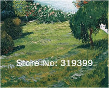 Vincent Van Gogh Oil Painting reproduction on linen canvas,Sunny Lawn in a Public Park ,100% handmade oil painting,Free Shipping 2024 - buy cheap