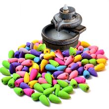 Mixed 70Pcs/Lot Natural Incense Rose Jasmine Lavender Osmanthus Sakura Smoke Cone Reflux Tower incense Backflow Bullet 2024 - buy cheap