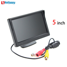 HaiSunny Car Monitor 5 inch Reverse Portable Car Video Monitor with 2 Video Inputs For Rearview Backup Car Multi-angle Camera 2024 - buy cheap