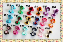 free shipping 30pcs new 3'' small kanzashi small flower girl hair clips bitty hair bows for flower clips 2024 - buy cheap