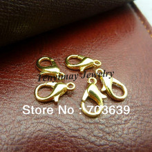 Gold Color 12x6mm Lobster Clasps For DIY Fashion Accessory 100pcs Free Shipping 2024 - buy cheap