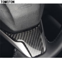 TOMEFON для Honda CRV CR-V 2017 2018 ABS углеродное волокно Steerig крышка колеса отделка Sterring-Wheel панель ободок интерьер автомобиля Стайлинг 2024 - купить недорого