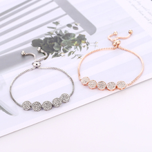 L & h pulseiras de luxo em ouro/prata, pulseiras femininas brilhantes com strass, braceletes redondos de alta qualidade, em joias 2024 - compre barato
