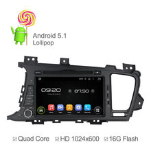 Quad Core 1024*600 For KIA K5 Android 5.1 Car DVD Radio Player 2011 2012 2013 with GPS Navigation Built-in Wifi Support OBD 2024 - buy cheap