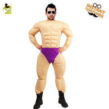 Adult Men's Muscle Costumes Role Play Strong Men Muscle Jumpsuit Cosplay Christmas Party Muscle Costumes 2024 - buy cheap