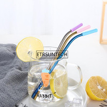 Stainless Steel Straws with Silicone Tips For 20&30oz Mugs Multi Colors Reusable Metal Straws for Drinkware 1000pcs 2024 - buy cheap