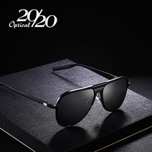 Óculos de sol clássico uv400 unissex, óculos espelhado e polarizado de alumínio para homens e mulheres, 20/20 2024 - compre barato