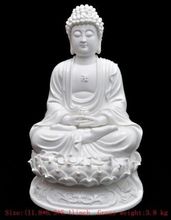Estatua de Buda shakyamuni de porcelana blanca Dehua de 30 cm */elaborado chino 2024 - compra barato