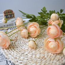 Imitação de flores de seda peônia de 8 cabeças, faça você mesmo, guirlanda para decoração de casa, casamento, decoração de fundo, flores artificiais de parede 2024 - compre barato