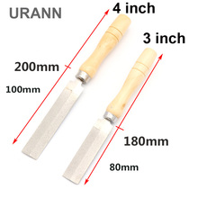 Limas de raspado de diamante dentadas, herramienta de mano de molienda, rombos para piedra preciosa de ágata, cuchillos de cerámica de vidrio, 3 y 4 pulgadas, 1 ud. 2024 - compra barato