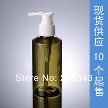 150ML GREEN/TRANSPRENT /BROWN PET bottle with white pumps for lotion/emulsion/oil/serum cosmetic packing 2024 - buy cheap