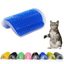 Pet Cat Self Grooming Comb Brush Wall Corner Massage Comb Grooming Tool Hair Removal Rubbing Brush With Catnip Cat Scratcher Toy 2024 - buy cheap