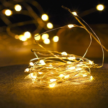 Fio de cobre com luzes de led para natal, guirlanda luz de fadas, à prova d'água, decoração, árvore de natal 2024 - compre barato