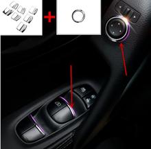 Interruptor cromado para elevalunas de coche, accesorios para Nissan Qashqai j11 x-trail T32 Almera Sylphy Teana Tiida 2024 - compra barato