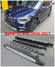 Автомобильные подножки для BMW X1 F48 2016,2017, Автомобильные Боковые ступенчатые педали, высокое качество, новый оригинальный дизайн, бары Nerf 2024 - купить недорого