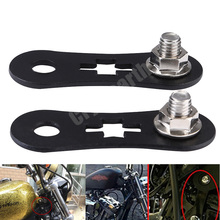 Soporte de tanque negro para motocicleta, Kits de elevación de extensión vertical, 44mm, para Harley Sportster XL 1986 2017 DYNA Iron 48 72, 883-1200 2024 - compra barato