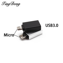 Адаптер OTG Micro USB адаптер OTG Micro USB к USB 3,0 преобразователь дата-кабеля для телефона Android мини-адаптер для Samsung для Xiaomi 2024 - купить недорого