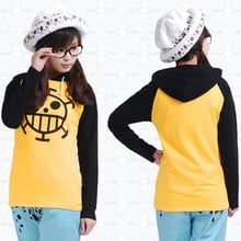 Anime One Piece Trafalgar Law Cosplay Costume Jacket Unisex Yellow Casual Hoodie Coat Sweatshirts 2024 - buy cheap