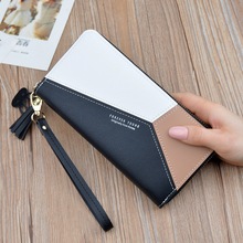 2020 Leather Wallet Women Luxury Big Capacity Clutch Long Ladies Purse Card Holder Geometric Women Wallets Money Pocket Bag W052 2024 - buy cheap