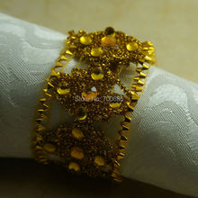 Золотое кольцо для салфеток, дешевый Держатель салфеток 2024 - купить недорого