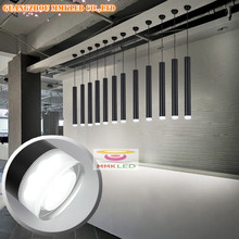 Lustre cilíndrico preto de acrílico, lustre led 5w branco/branco quente para hotéis e restaurantes, lâmpada de bar 2024 - compre barato