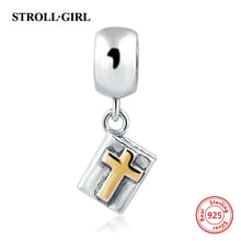 Silver 925 Jewelry Vintage Jesus God Cross Beads Fit European Charms Bracelet Antique Beads Pendant Fashion Jewelry Gift Supply 2024 - buy cheap