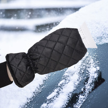 Neve raspador de gelo pá de neve com luvas limpeza do carro acessórios 1 par raspadores de pára-brisa mitten 2024 - compre barato