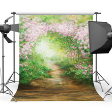 Fondo de pintura al óleo de flores para fotografía de niños, Fondo Verde para artistas, estudio, impreso por ordenador, retrato de maestro antiguo 2024 - compra barato