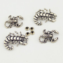 5pcs Silver Zinc Alloy Scorpion Rivets Punk Rock Skull Studs And Spikes For Clothing Garment Rivets For Leather Craft 2024 - buy cheap