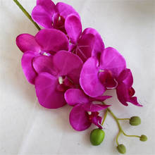 7 голов Роза бабочка орхидеи цветок для свадьбы декоративные искусственные цветы 2024 - купить недорого