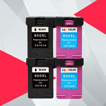 4PK Compatible Ink Cartridge 650XL Replacement for HP 650 XL for HP650 Deskjet 1015 1515 2515 2545 2645 3515 3545 4515 4645 2024 - buy cheap