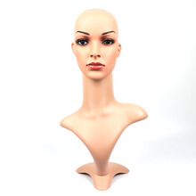 Cabeza de Maniquí de polietileno para mujer, maniquí femenino realista de alta calidad, D2-W para pelucas 2024 - compra barato