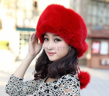 Wholesale Female Male Winter Thick Sheepskin Leather Back Fox Fur Skullies Beanies Hats Woman Man Ear Protection Mink Fur Caps 2024 - buy cheap