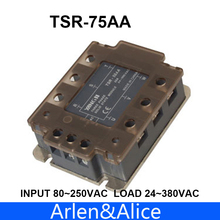 75AA TSR-75AA Three-phase SSR input 80~250VAC load 24-380VAC single phase AC solid state relay 2024 - buy cheap