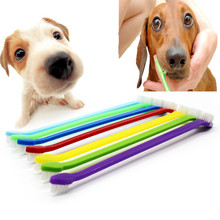 1PCS Super Soft Pet Finger Toothbrush Teddy Dog Brush Bad Breath Tartar Teeth Care Dog Cat Cleaning Supplies 2024 - buy cheap