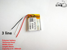 Bateria de íon de lítio/li-ion 5 tamanhos, boa qualidade 3.7v, 400mah, 502530 polímero para brinquedo, power bank, gps, mp3,mp4 2024 - compre barato