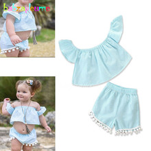 2Piece 1-4Years Summer Style Costume For Kids T-shirt Children Clothes Cute Princess Baby Tops+Shorts Girls Clothing Sets BC1745 2024 - buy cheap