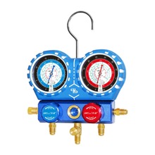 Pressure Gauge Air Conditioning Refrigerant Freon Double Valve  Diagnostic Repair Tools Current Divider R410A Manifold Tester 2024 - buy cheap