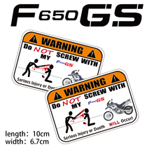 KODASKIN Motorcycle Cheap 2D Creative Warning Sticker Decal for BMW F650GS 2024 - buy cheap