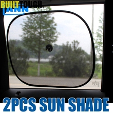 ANN 2pcs Black Side Car Sun Shades Rear Window Sunshades Cover Mesh Visor Shield Screen Interior UV protection kids baby child 2024 - buy cheap
