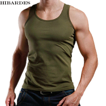 Men's Tank Tops Fitness 93% Cotton Comfortable Men Sleeveless Round Neck elasticity 2024 - buy cheap