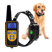 800m impermeable perro Collar de entrenamiento recargable pantalla LCD mascota de Control remoto Shock Collar perro equipos de perros grandes 2024 - compra barato