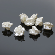 100Pcs/lot 12x18mm ABS Ivory Flower Simulated Pearl Beads Charms Jewelry Making Material DIY Crafts Sewing ON Pearl Flower 2024 - buy cheap