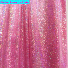 Wide 150cm  Shiny Laser Bronzing Stretch Fabric Stage Costumes Fabric Sewing Material DIY Fashion Clothing Decorative Cloth 2024 - buy cheap